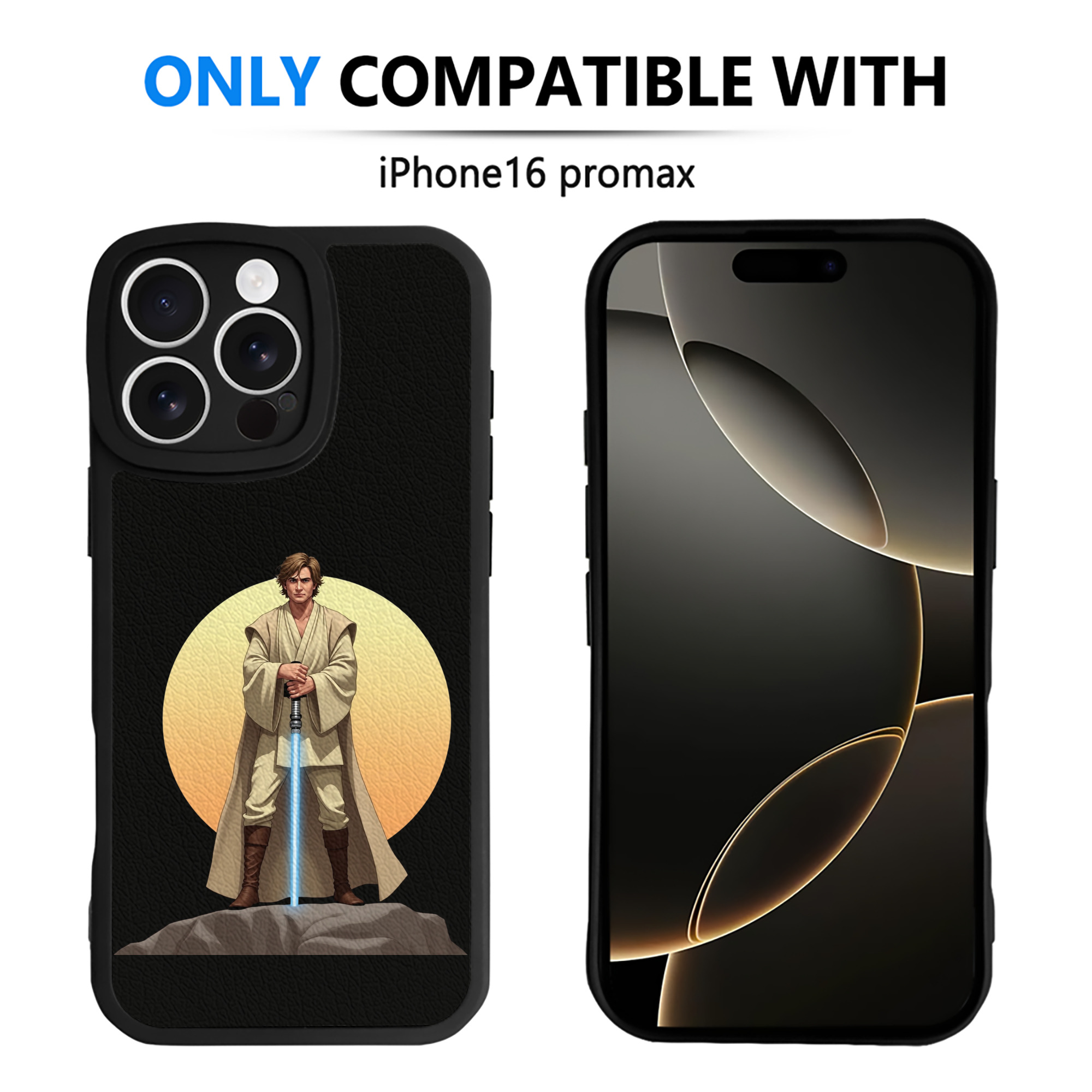 （画像用） スター・ウォーズ Star Wars 【iPhone 16シリーズ対応】シリコンスマホケース（レザー調） 材質：シリコン